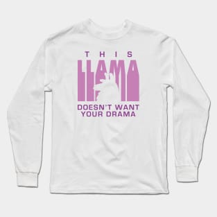 Llama Drama Long Sleeve T-Shirt